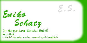 eniko schatz business card
