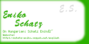 eniko schatz business card